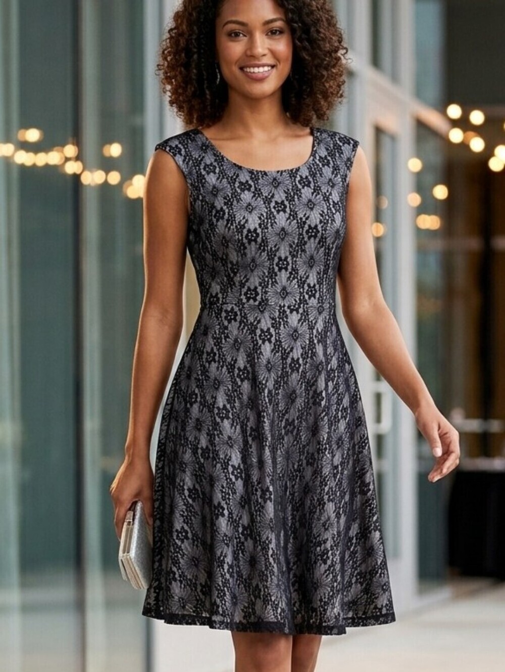 WORTHINGTON STRETCH Sleeveless Party Dress, Size Small
